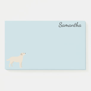 Dog Personalised Labrador Retriever Yellow Post-it Notes