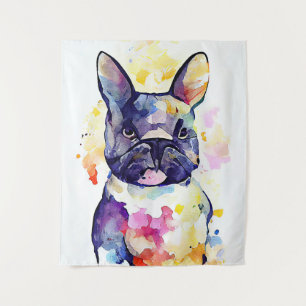 Dog Pet Animal Nature Watercolor Art Painting Tapestry