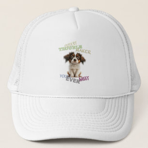 Dog Pet Cuttest Trouble Maker Cute Adorable Funny Trucker Hat