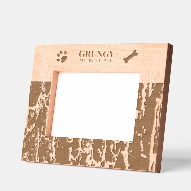 Dog Pet  Etched Frames (Left)