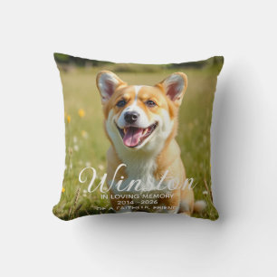 Dog Pet Loss Memorial Cushion