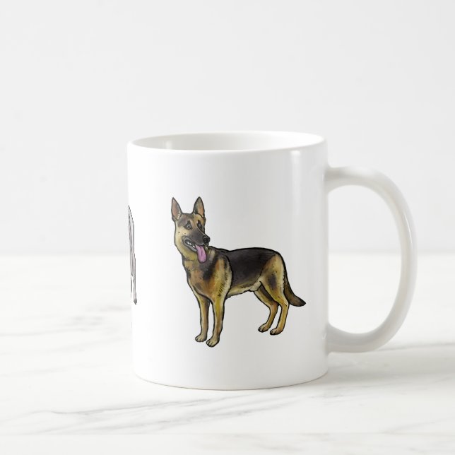 dog pet Lovers k-9 dog mug (Right)