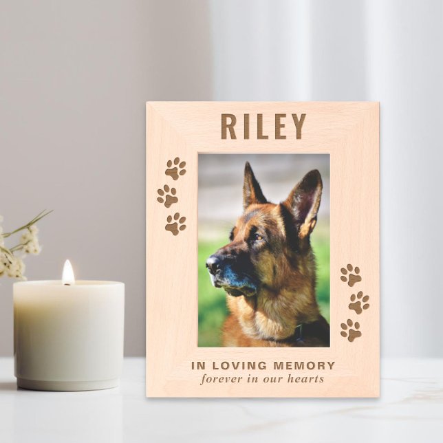 Dog Pet Memorial Etched Frames (Creator Uploaded)