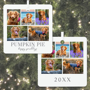 Dog Pet Photo Christmas Metal Tree Decoration