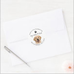 Dog Pet Wedding Thanks for Celebrating Favours Classic Round Sticker<br><div class="desc">Create adorable pet-themed wedding favours featuring your dog’s photo and custom text. A cute “Thanks for Celebrating” keepsake guests will love and remember from your special day.</div>