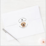 Dog Pet Wedding Thanks for Celebrating Favours Classic Round Sticker<br><div class="desc">Create adorable pet-themed wedding favours featuring your dog’s photo and custom text. A cute “Thanks for Celebrating” keepsake guests will love and remember from your special day.</div>