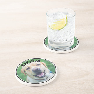 Dog Photo and Text Personalised  Coaster