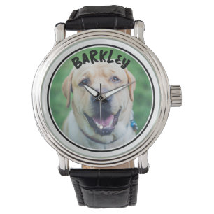 Dog Photo and Text Personalised Watch