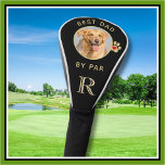 Dog Photo Best Dad By Par Custom Monogram Golf Head Cover<br><div class="desc">There should be no question that golf is definitely more than just a game -- so it's especially appropriate to have a photo and a message that inspires. You can leave this message or write your own -- and then personalise with initials and the photograph. This is a wonderful gift...</div>