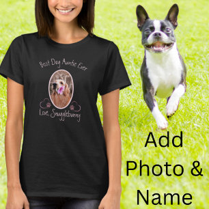 Dog Photo Best Dog A Ever Heart Paw Print T-Shirt