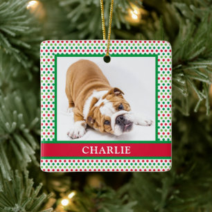 Dog Photo Ceramic Ornament