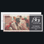 Dog Photo Chalkboard Christmas Pet Holiday Card<br><div class="desc">Wish your friends a family a Merry Christmas with this fun and festive holiday pet card. Customise with a photo of your dog,  cat,  or pet and personalise text with the easy to use templates. Also would make a perfect holiday card for a Veterinarian office or Pet Groomer business.</div>
