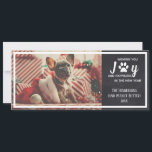 Dog Photo Chalkboard Christmas Pet Holiday Card<br><div class="desc">Wish your friends a family a Merry Christmas with this fun and festive holiday pet card. Customise with a photo of your dog,  cat,  or pet and personalise text with the easy to use templates. Also would make a perfect holiday card for a Veterinarian office or Pet Groomer business.</div>