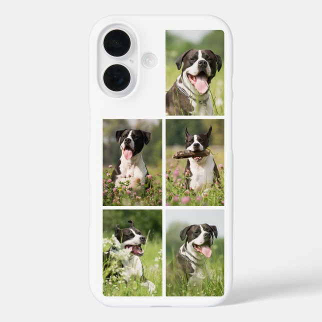 Dog Photo Collage Personalised Pet Case-Mate iPhone Case (Back)
