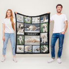 Dog Photo Collage Simple Modern Black and White