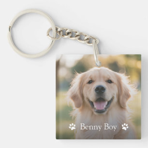 Dog Photo Custom Key Ring