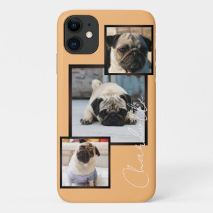 Dog Photo Display, 3 photo's Personalize   iPhone 11 Case