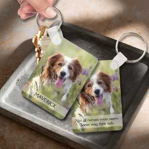 Dog Photo Double Sided Aluminum Key Ring