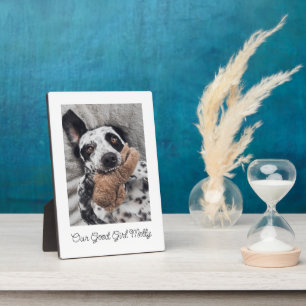 Dog Photo Memento Keepsake Plaque