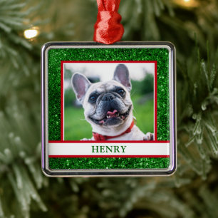 Dog Photo  Metal Ornament