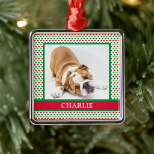 Dog Photo Metal Ornament