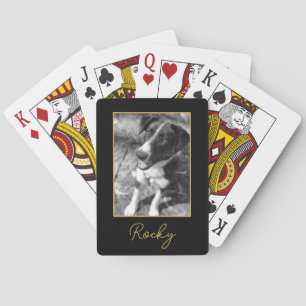 Dog Photo Pet Lover Gift Playing Cards