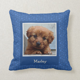 Dog Photo Pillow Love Me Love My Dog Personalize