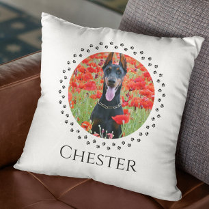 Dog Photo Pillow - Personalised Pet Keepsake Gift