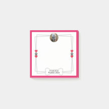 Dog Photo Post-it Notes with Paws & Hearts 