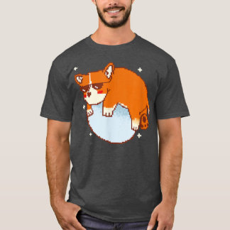 Dog Piel Art Funny Corgi  T-Shirt