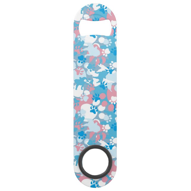 Dog Pink and Blue Camouflage Pattern (Front)