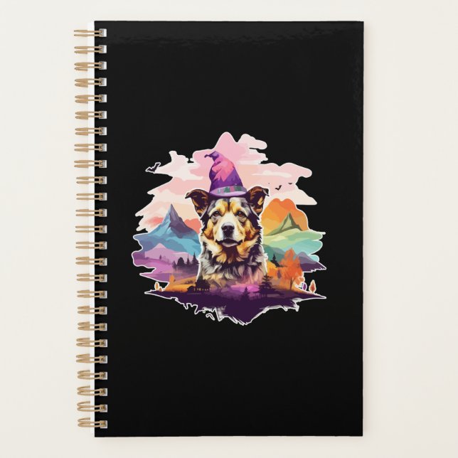 Dog Pink Halloween Planner (Front)