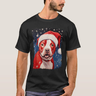 Dog Pitbull Xmas T-Shirt