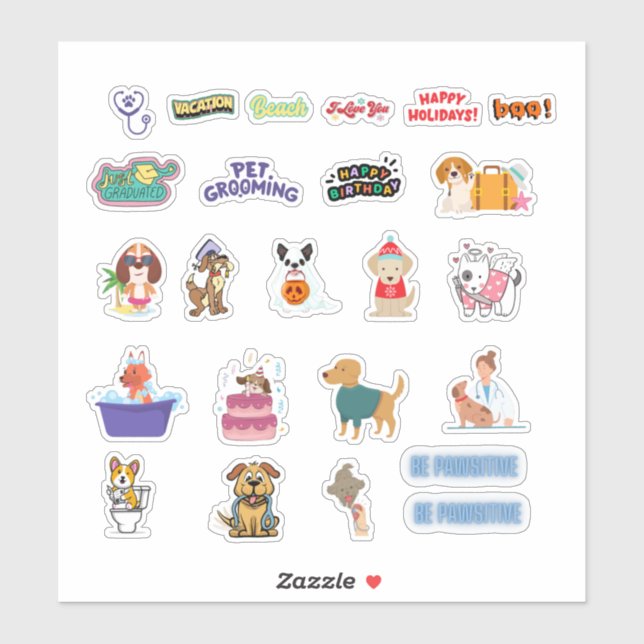 Dog Planner Stickers (Sheet)
