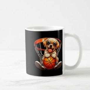 Dog Playing Basketball Costume Sports Lovers Dogs Coffee Mug