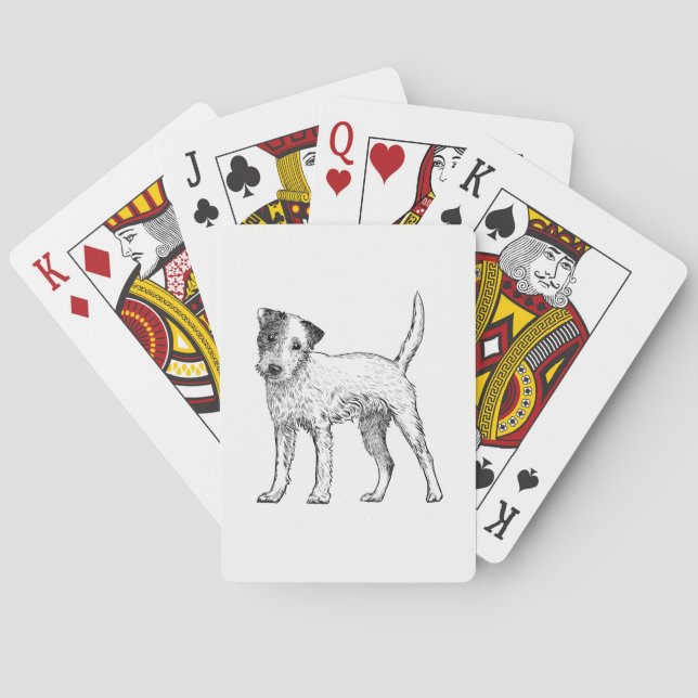 Dog Playing Cards - Jack Russell Terrier (Back)