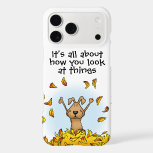 Dog Playing in a Pile of Fall Leaves - Fun Autumn