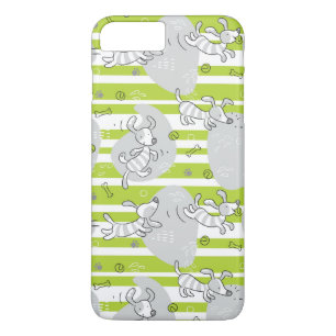 dog playing pattern background iPhone 8 plus/7 plus case