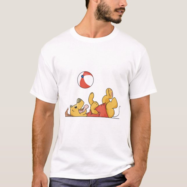 Dog Playing With Ball Tshirts and Gifts (Front)