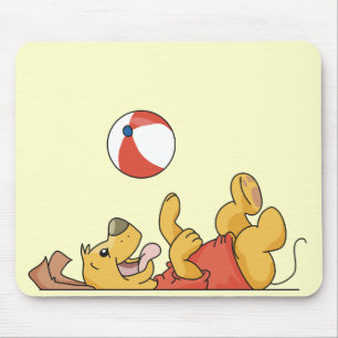 Dog Playing With Ball Tshirts and Gifts Mouse Pad