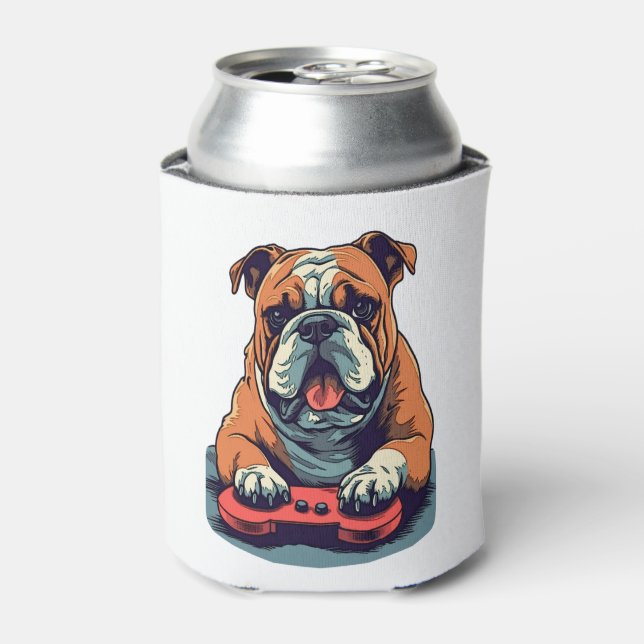 Dog Plays Video Games  Can Cooler (Can Front)