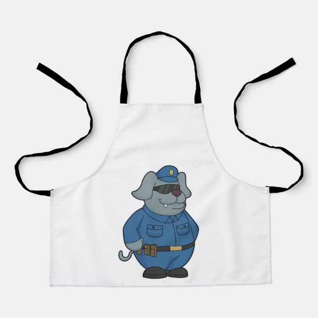 Dog Police officer Police Apron (Front)