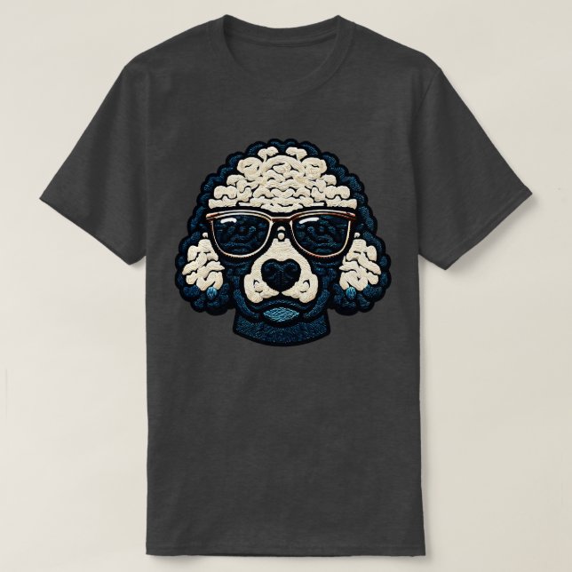 Dog Poodle cool T-Shirt (Design Front)