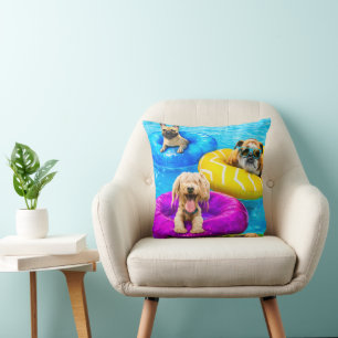 Dog Pool Party Cushion