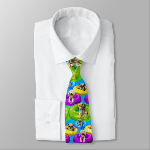 Dog Pool Party Tie