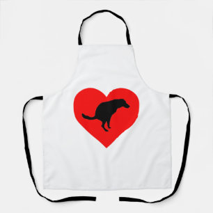 Dog Poop Heart    Apron