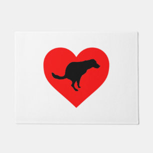 Dog Poop Heart    Doormat
