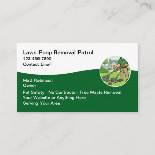 Dog Poop Removal Services  Business Card