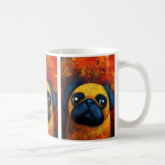 Dog Portrait Art Coffee Mug (Right)