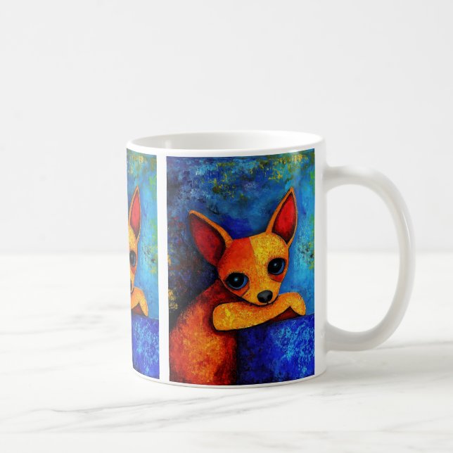 Dog Portrait Art Coffee Mug (Right)